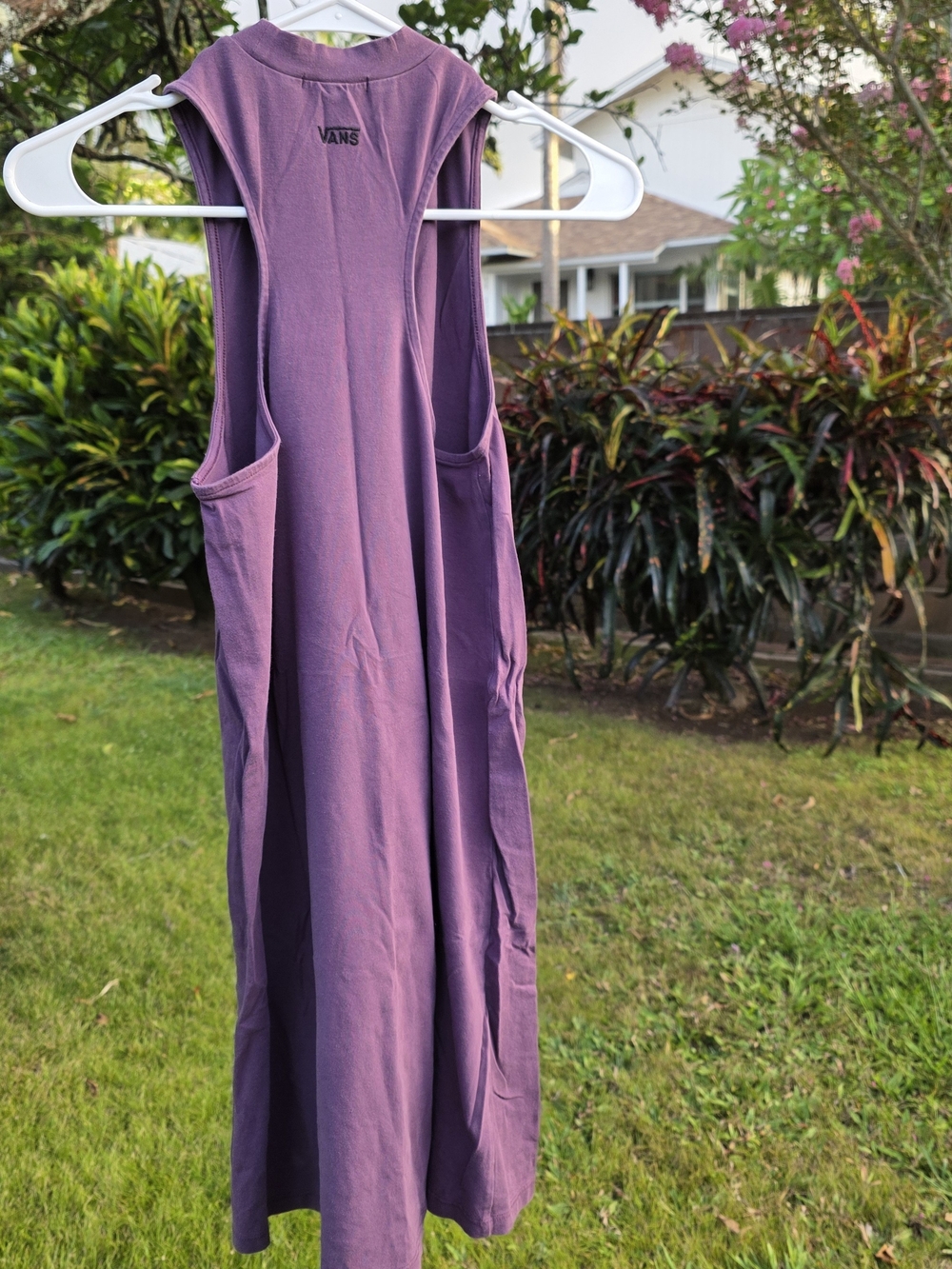 Vans Sleeveless Purple Midi Dress
